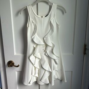 Hannah Banana Big Girls Sleeveless Ruffle Dress - size: girls 12 - color: white